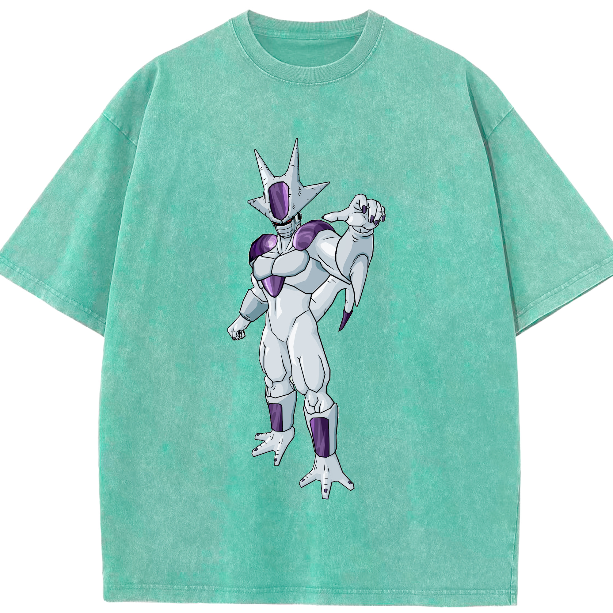 （画像用） ドラゴンボール クウラ DRAGON BALL Cooler Coora 綿100% ヴィンテージ風 半袖Tシャツ（フロントプリント）